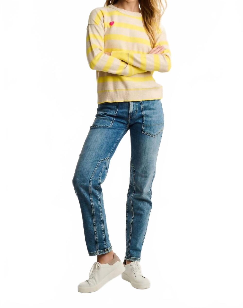 NEW LISA TODD subtle love sweater in almond/butter